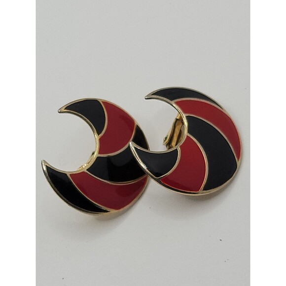 Red Lot of Red Clip on Earrings Vintage - Picture 3 of 7